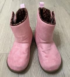 Minnie Mouse Kids' Sheepskin Boots, Pink, 18cm