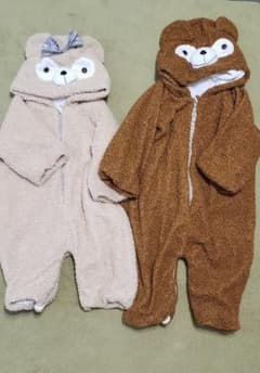 ダッフィー&シェリーメイ風　ジャンプスーツ　カバーオール　ロンパースのサムネイル