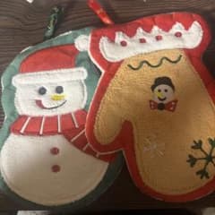 クリスマス ループタオル2点セットとファスナー付きミニポーチの3点セットのサムネイル