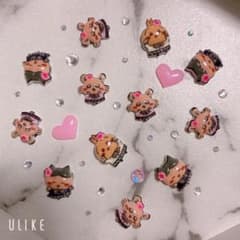Nail parts, nail, gyaru, Chiikawa, rabbit, calico, flying squirrel, GAL, tan