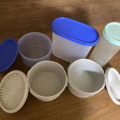 タッパーウエア 中古品 5点まとめ売り - メルカリ