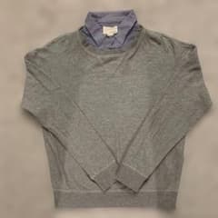 Band of Outsiders 重ね着風スウェット グレー　0サイズのサムネイル
