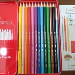 ドイツ・ファーバーカステル色鉛筆(12色)筆付きのサムネイル