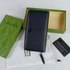 古*】様 GUCCI ラウンドファスナー長財布 ブラック GUCCI グッチ 長財布 ブラック ラウンドファスナー - メルカリ