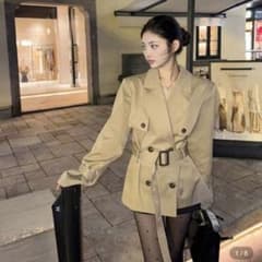 shein ベージュ トレンチコートのサムネイル