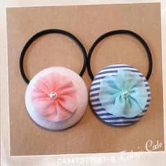 ♡大人可愛い・くるみボタンヘアゴム2個セット♡のサムネイル