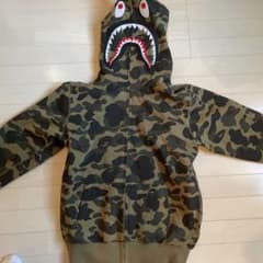 A BATHING APE シャークパーカー 迷彩 Mサイズ - メルカリ