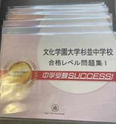 文化学園大学杉並中学校　合格レベル問題集10冊セット➕願書最強ワークのサムネイル