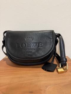 LOEWE ロエベ レザー ショルダーバッグ ブラックのサムネイル