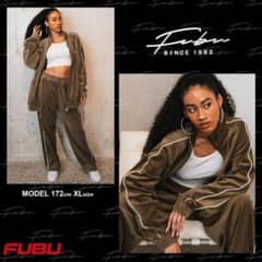 FUBU - ベロア セットアップ 上下Mサイズ - メルカリ