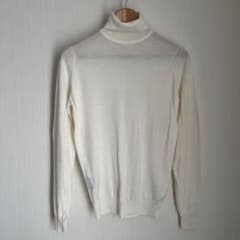 JOHN SMEDLEY ホワイト タートルネックセーター Sのサムネイル