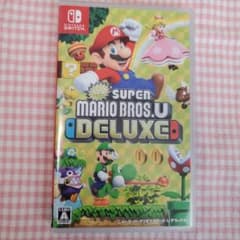 【美品】スーパーマリオブラザーズUデラックス Switch ソフト ケース付のサムネイル