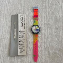 ジャンク品】SWatchスオッチカラフル時計 - メルカリ