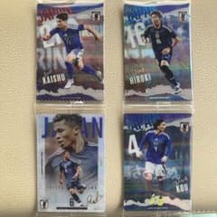 サッカー日本代表 、ツインウエハース 佐野選手板倉選手藤田選手板倉選手4枚セットのサムネイル