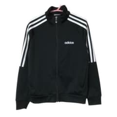adidas ジャージジャケット 黒 3本ライン J150のサムネイル