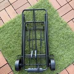 【ほぼ未使用】折りたたみ式 キャリーカート ブラックのサムネイル