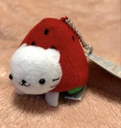 昌*様 にゃんにゃんにゃんこ　サンエックス　ぬいぐるみマスコット　スイカ　レア 昌*様 にゃんにゃんにゃんこ サンエックス ぬいぐるみマスコット