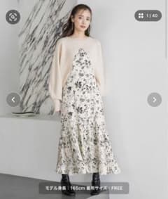 mysty woman ショートニット×キャミワンピースのサムネイル