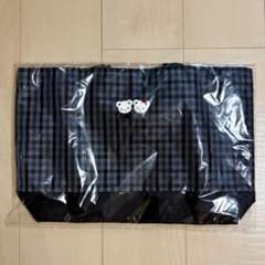 familiar ファミリア トートバッグ 黒 チェック レッスンバッグ 新品