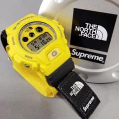 シュプリーム ノースフェイス Gショック イエロー