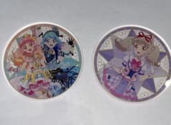 アイカツ　Gratteコースター 2枚セット あいね　みお　らきのサムネイル