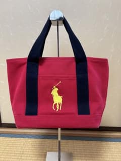 Ralph Lauren ラルフローレン 刺繍ロゴ キャンバス生地 トートバッグのサムネイル