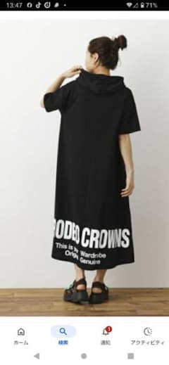 DOODEO CROWNS フード付きロングドレス タグ付きのサムネイル