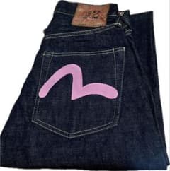 新品未使用】旧EVISU No.2 2001 虎耳28x35 ピンク色カモメ - メルカリ