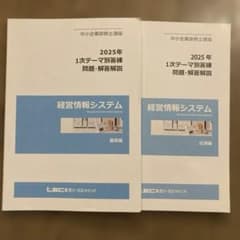 LEC 中小企業診断士 2025経営情報システム・1次答練【基礎編】【応用編】のサムネイル