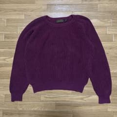 90s 黒タグ eddie bauer コットンニットセーターのサムネイル