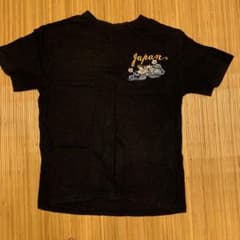 Japan 地図 Tシャツ 黒のサムネイル