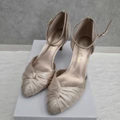 Ba Dre 7cmヒール パンプス 結婚式 ドレス 靴 Mサイズ23~23.5のサムネイル