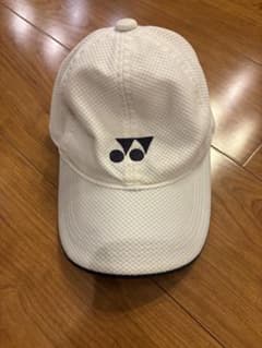 YONEX キャップ ホワイト ブラック - メルカリ