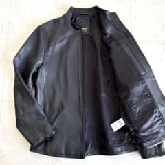 デンハム 羊革 シングルライダース DRIFTER JACKET DAL 黒 M - メルカリ