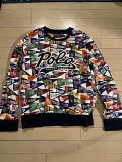 【激レア】ポロラルフローレン ポロ ベアーズ フラッグ 総柄 スウェットのサムネイル