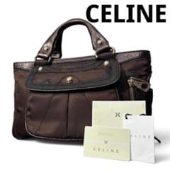 CELINE セリーヌ ブギーバッグ ハンドバッグ ブラウン カード付き