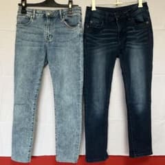 レディース デニムパンツ 2本セットのサムネイル