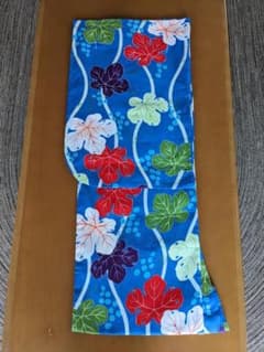 浴衣 青地 葡萄柄 単品 新品・未使用品のサムネイル