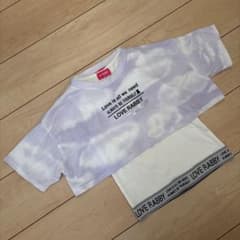 LOVE RABBY 半袖Tシャツ 140cm 重ね着風のサムネイル