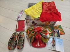 【中古】七五三 草履鈴付き 祝帯セット