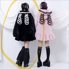 レースアップ うさみみ うさ耳 ファーコート 夢展望 ディアマイラブ レースアップ うさみみ うさ耳 ファーコート 夢展望 ディアマイラブ アウター