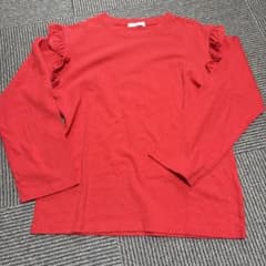 FREAK'S STORE フリル長袖カットソー レッドのサムネイル