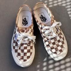 VANS チェック柄 ローカットスニーカー 23.5cmのサムネイル