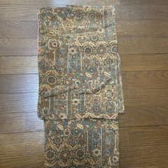 レトロ花柄 しつけ糸付き ちりめん風小紋のサムネイル