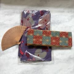 極美品】昭和レトロ 高級浴衣・帯セット 手縫い仕立て 呉服店オーダー