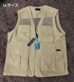 【新品】MACCHIO メンズメッシュベスト LL ベージュのサムネイル