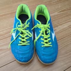 MIZUNO フットサルシューズ ブルー イエロー　23.5センチのサムネイル