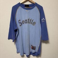 00s NIKE MLB シアトル マリナーズ ラグラン Tシャツ 七分袖 古着のサムネイル