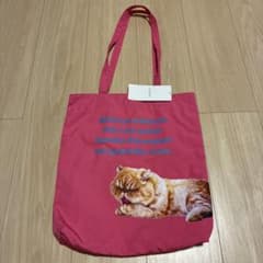 DISCOAT アニマルメッセージトートバッグ ピンクのサムネイル