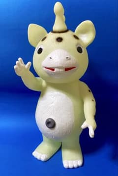 イヌクマ★快獣ブースカ★ジャイアントサイズ【水色】イヌクマパパさん色紙付き イヌクマ☆快獣ブースカ☆ジャイアントサイズ【蓄光タイプ】未使用新品